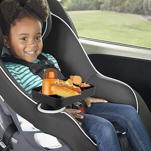 Car Cup Holder Portable Rotating Travel Tray Recliner Chair Caddy Black NIB